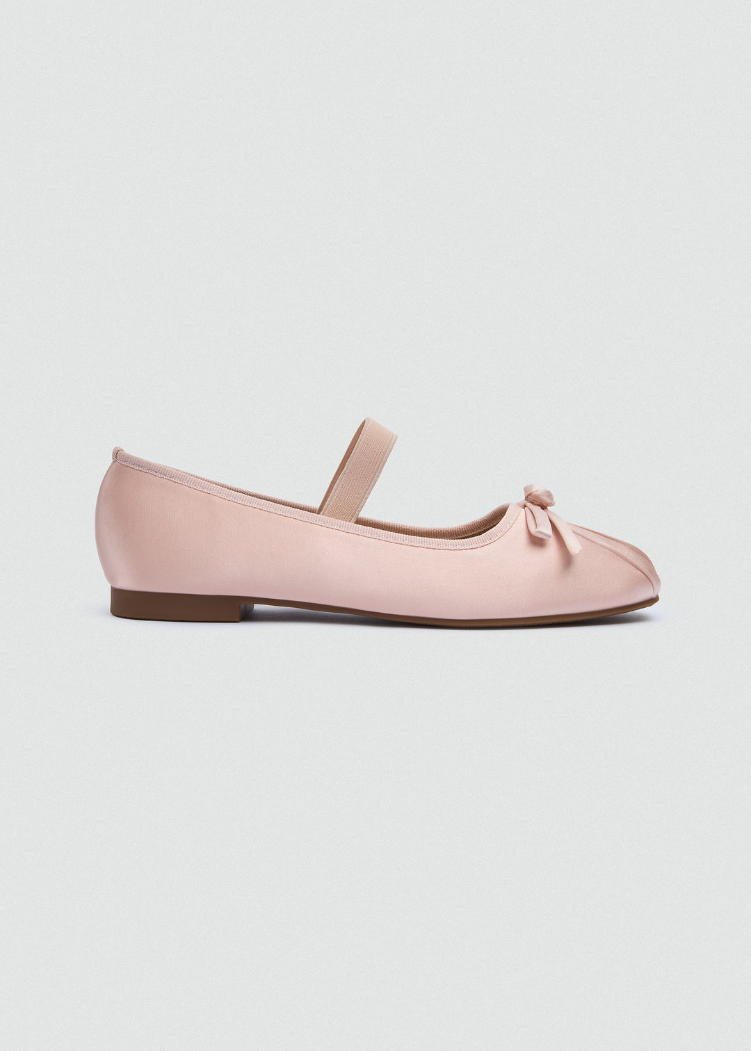 Bow Strap Ballet Flats - Pink