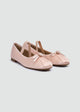 Bow Strap Ballet Flats - Pink