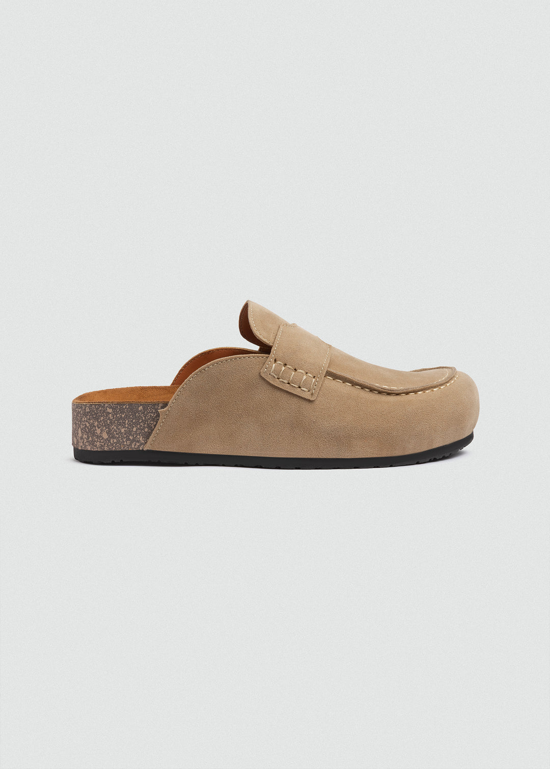 Slip-On Loafer Mule - Beige