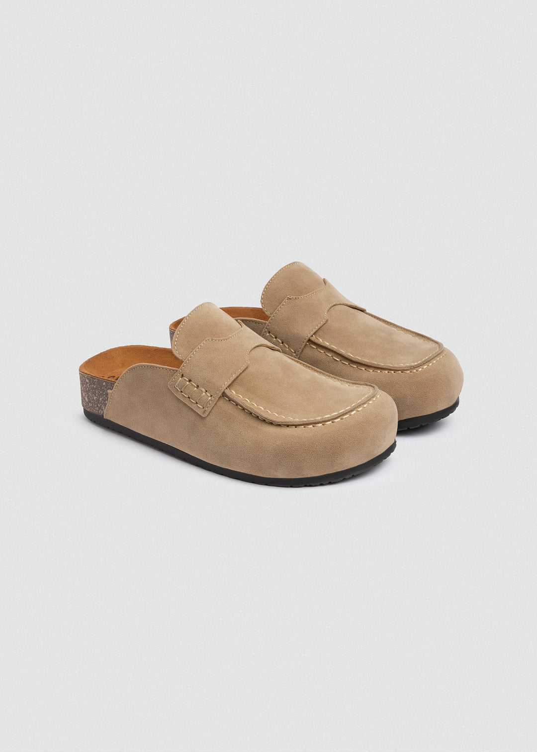 Slip-On Loafer Mule - Beige