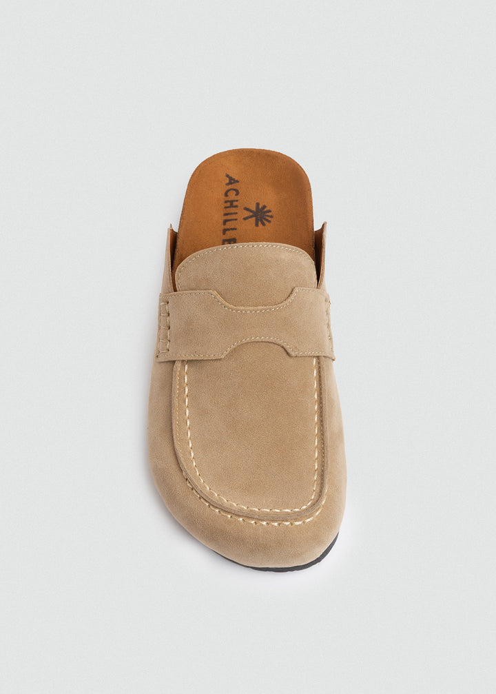 Slip-On Loafer Mule - Beige