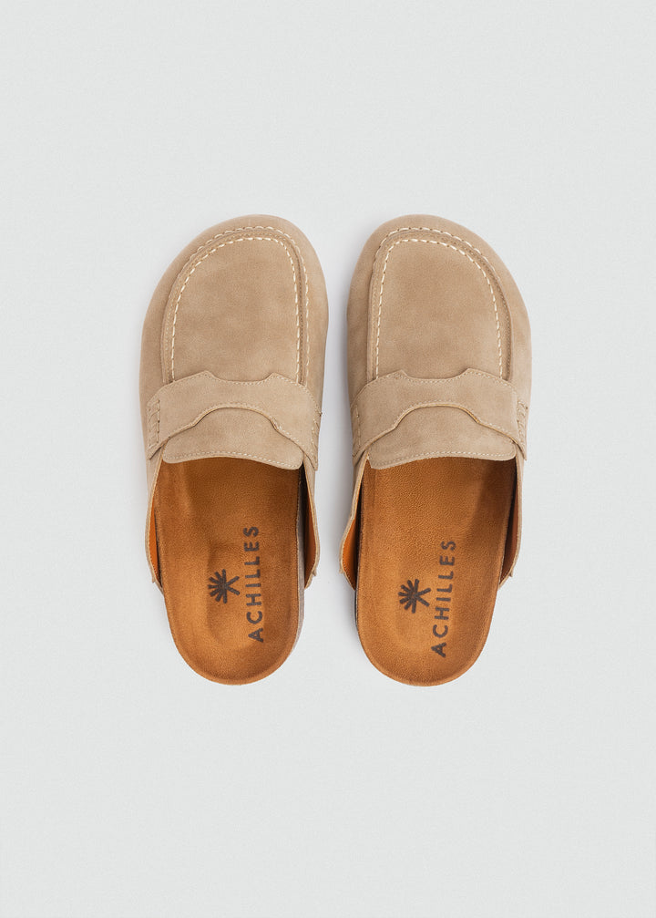 Slip-On Loafer Mule - Beige