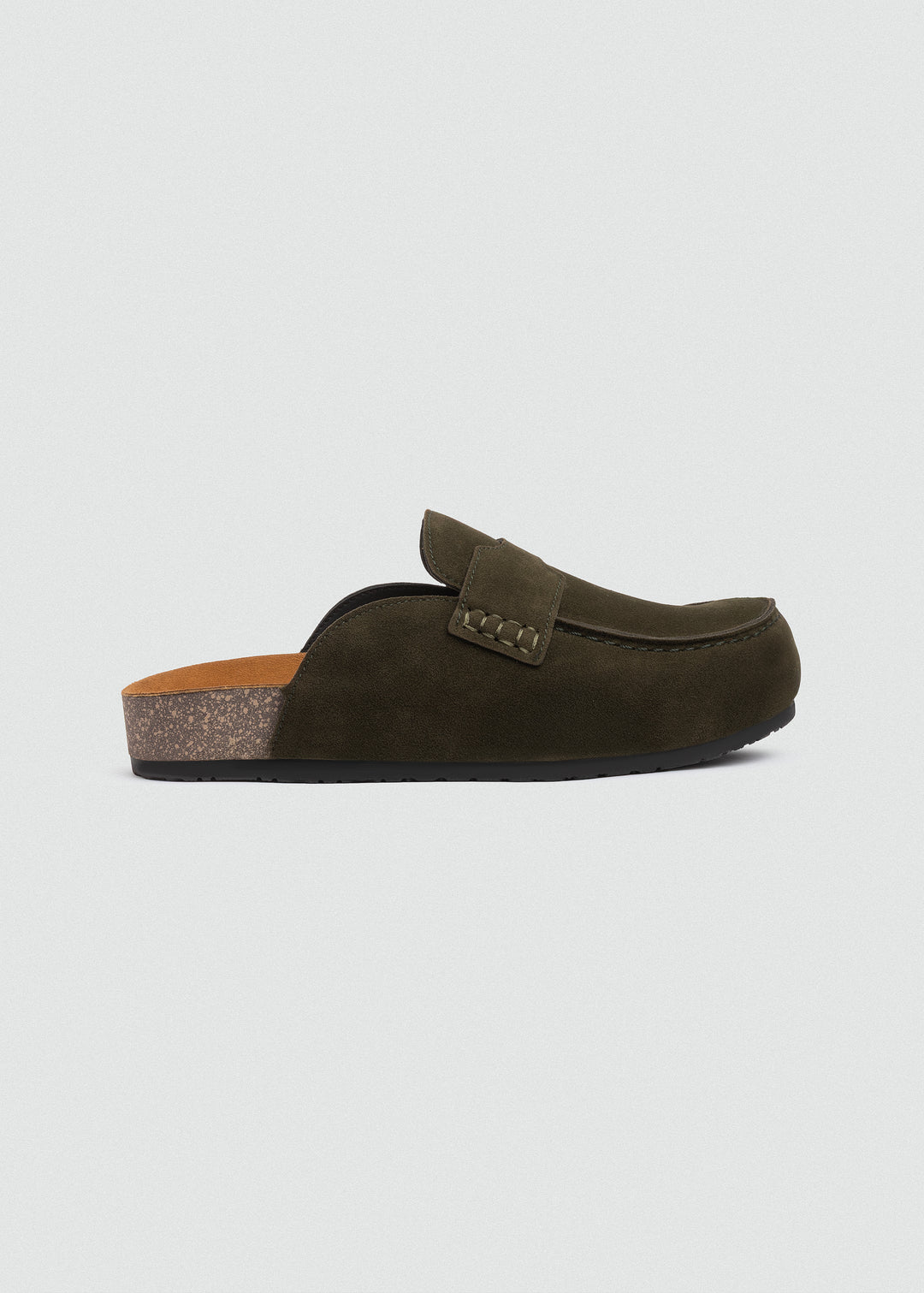 Slip-On Loafer Mule - Olive
