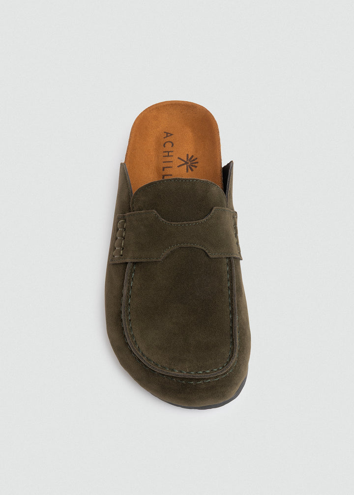 Slip-On Loafer Mule - Olive