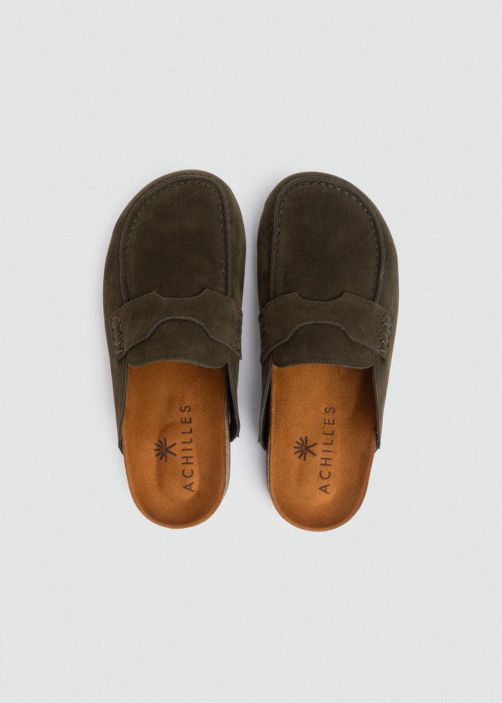 Slip-On Loafer Mule - Olive