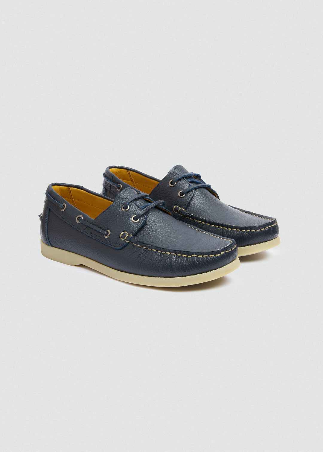 Classic Boat Shoes - Textured Navy Blue - pair