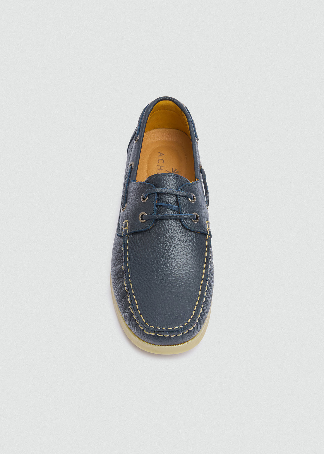 Classic Boat Shoes - Textured Navy Blue - top view