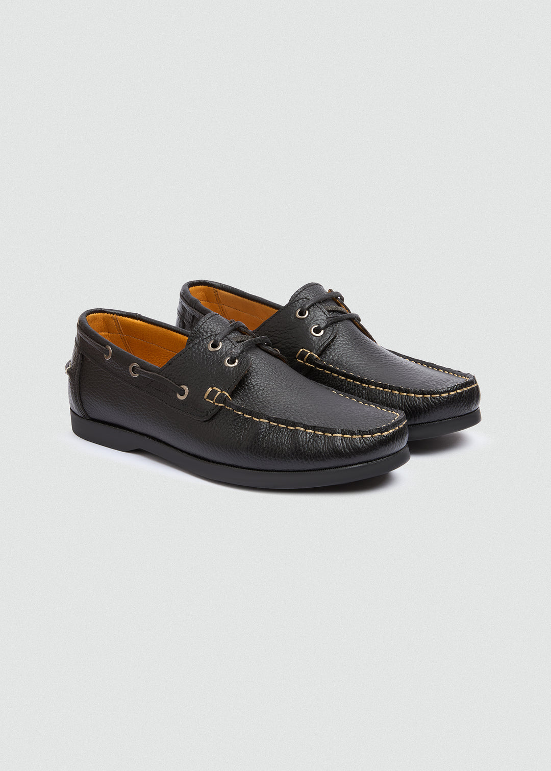 Classic Boat Shoes - Textured Black - pair