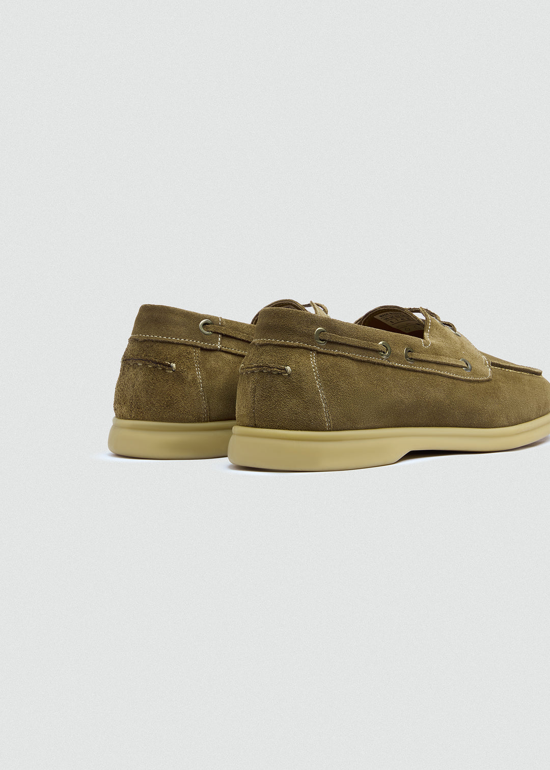 Casual Boat Shoes - Suede Café - back