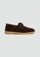 Casual Boat Shoes - Suede Brown
