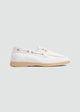 Casual Boat Shoes - Suede White
