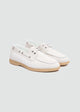 Casual Boat Shoes - Suede White