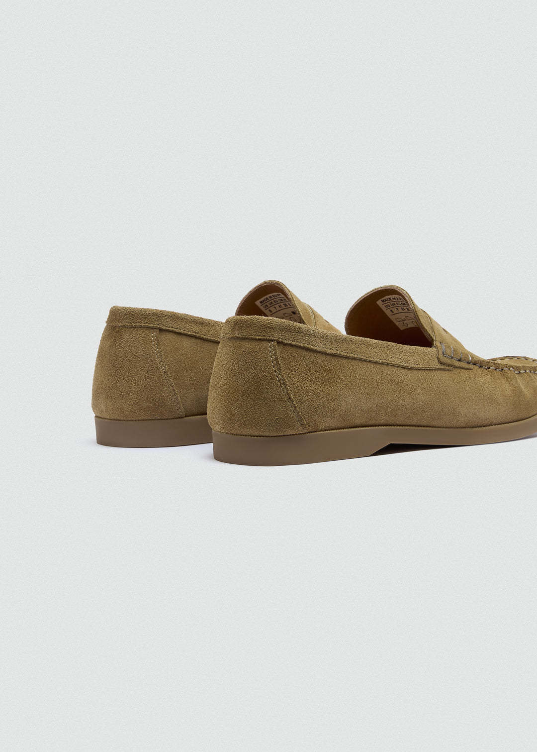 Slip-On Classic Boat Shoes - Suede Café - back