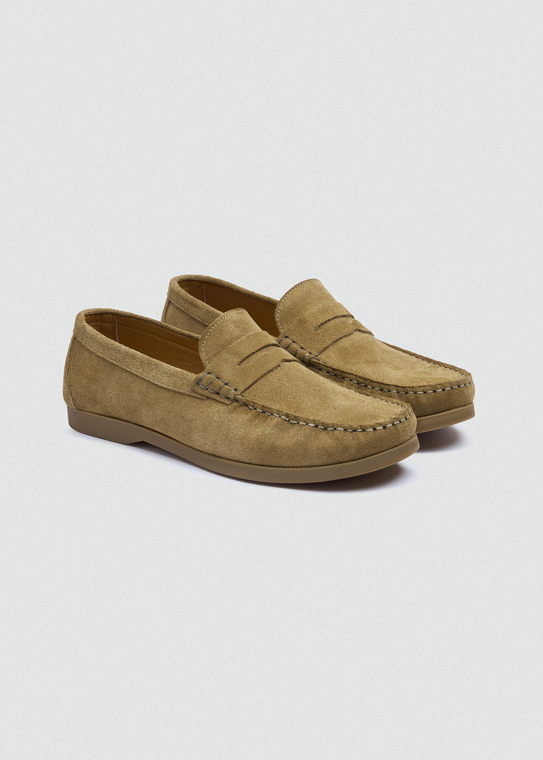 Slip-On Classic Boat Shoes - Suede Café - pair