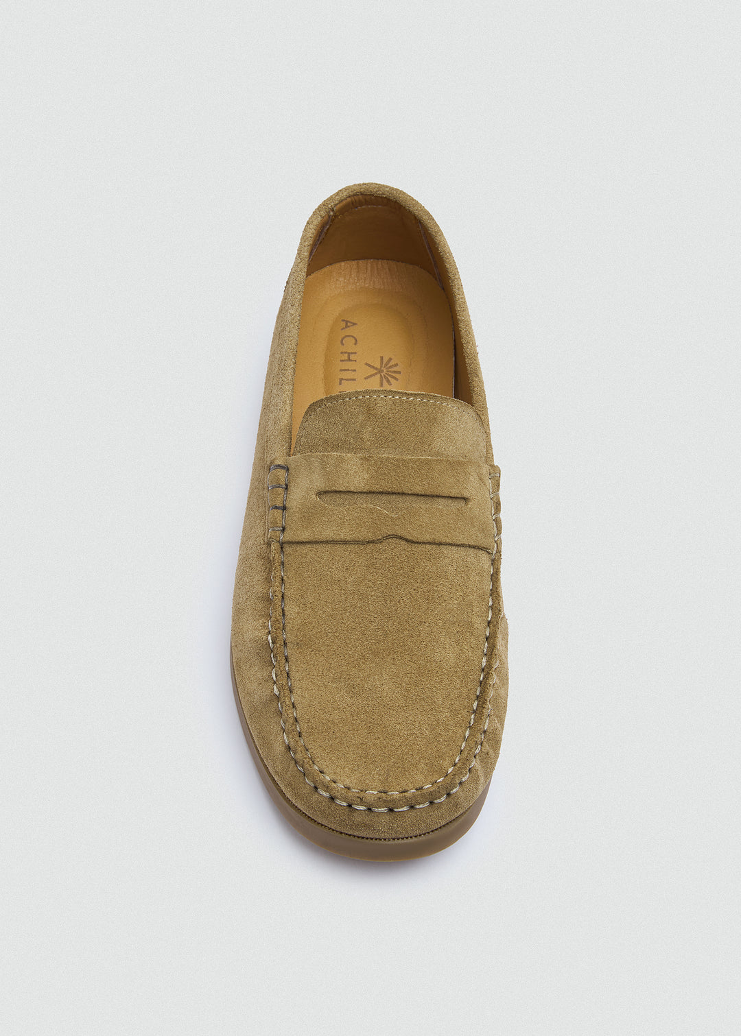 Slip-On Classic Boat Shoes - Suede Café - top view