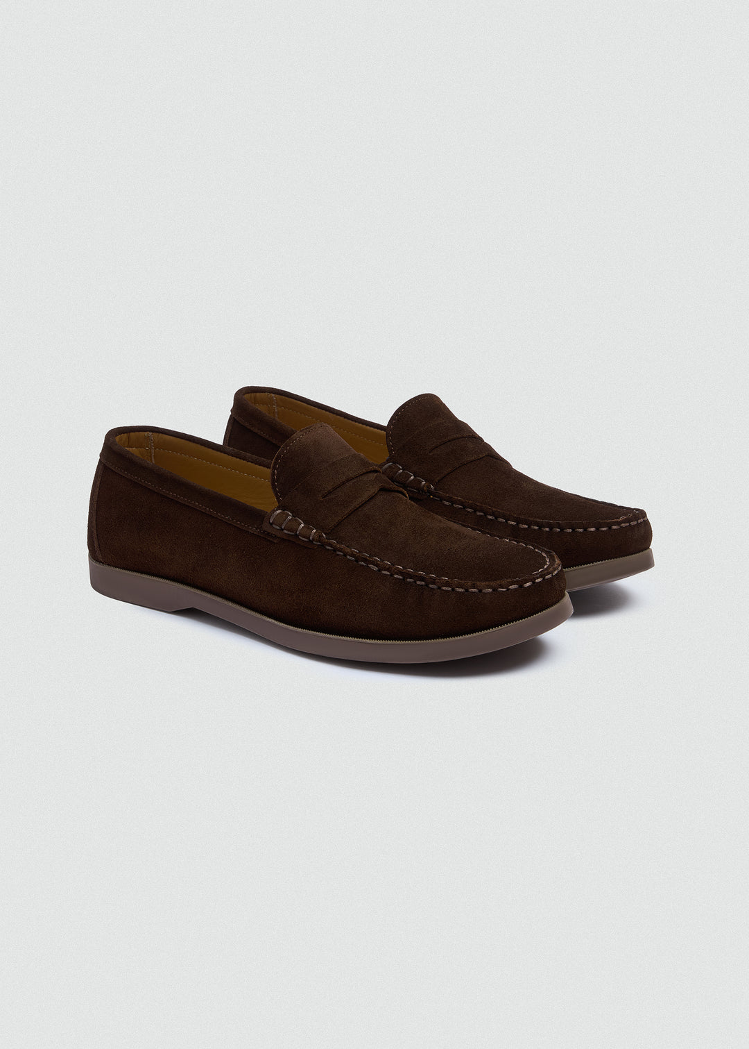 Slip-On Classic Boat Shoes - Suede Brown - pair