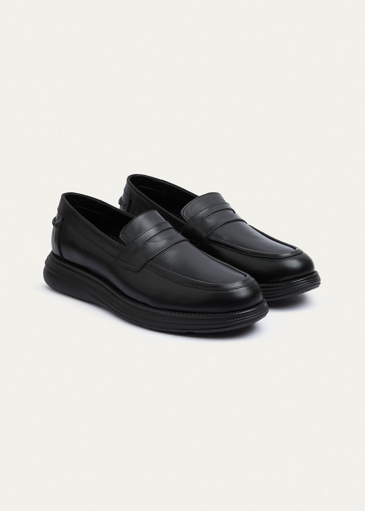 Penny Loafer - Black - top view