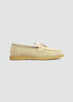 Soft Loafers with Charm Detail - Suede Beige