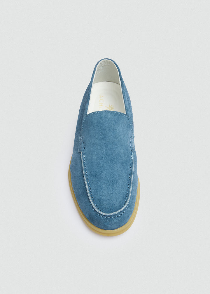 Soft Loafers - Suede Ink Blue - top view