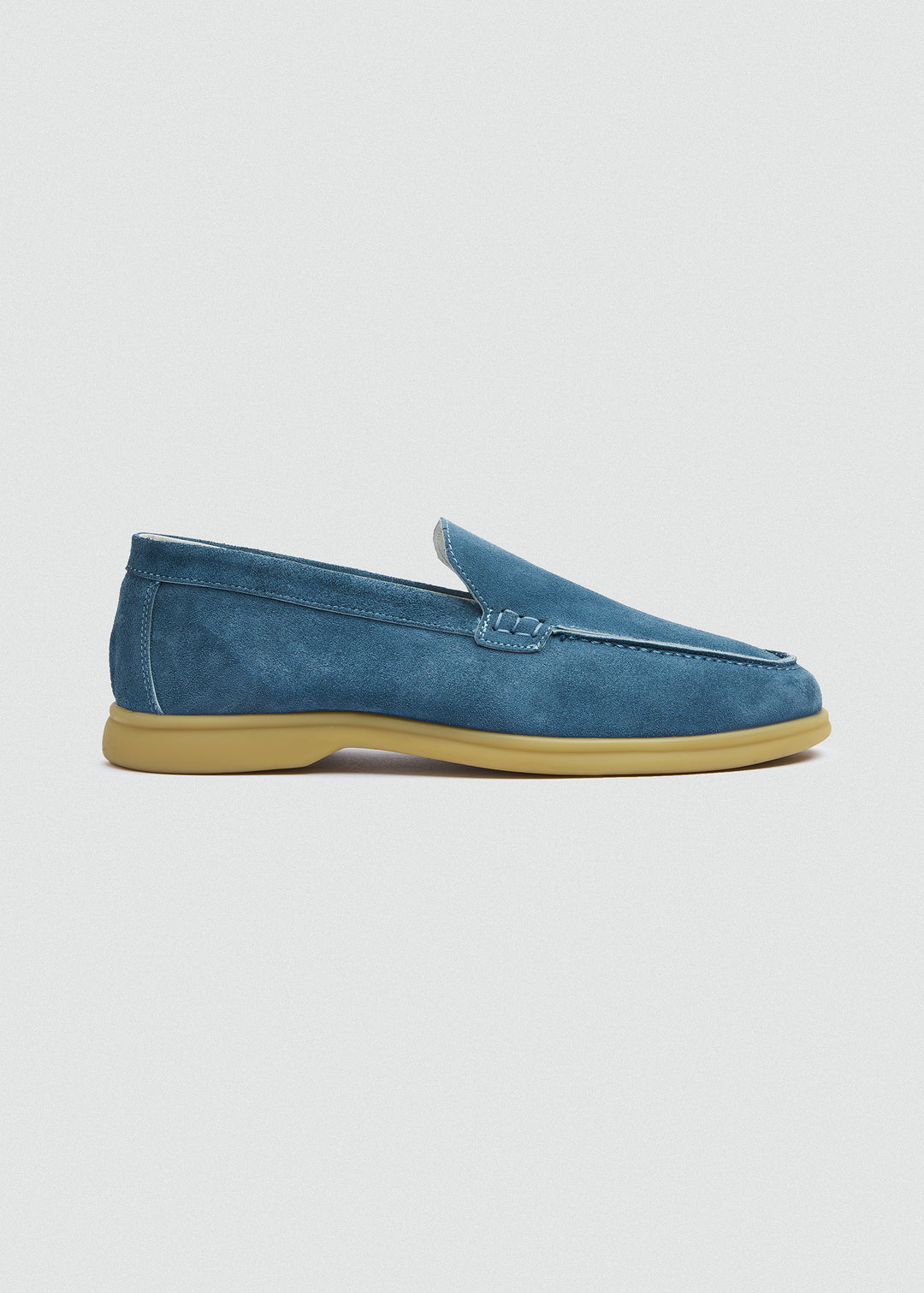 Soft Loafers - Suede Ink Blue - side profile