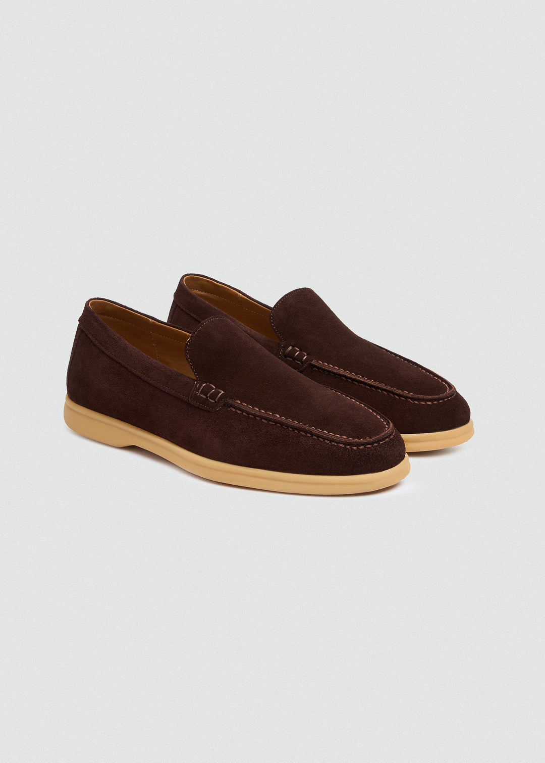 Soft Loafers - Suede Brown - pair