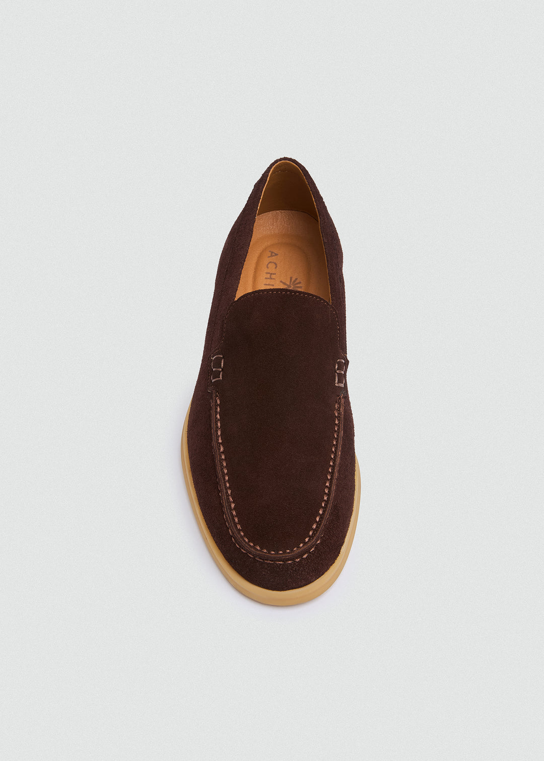 Soft Loafers - Suede Brown - top view