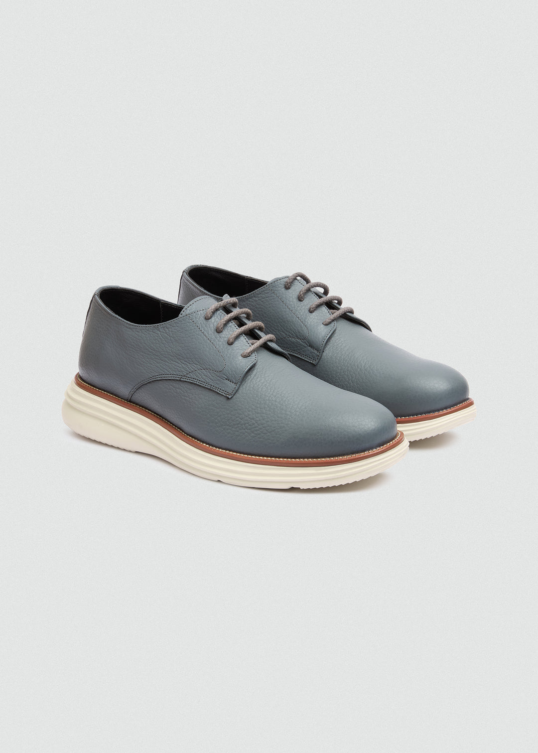 Suede Lace-Up Derby - Dark Grey - pair