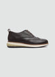 Wingtip Brogue Lace-Up - Textured Brown