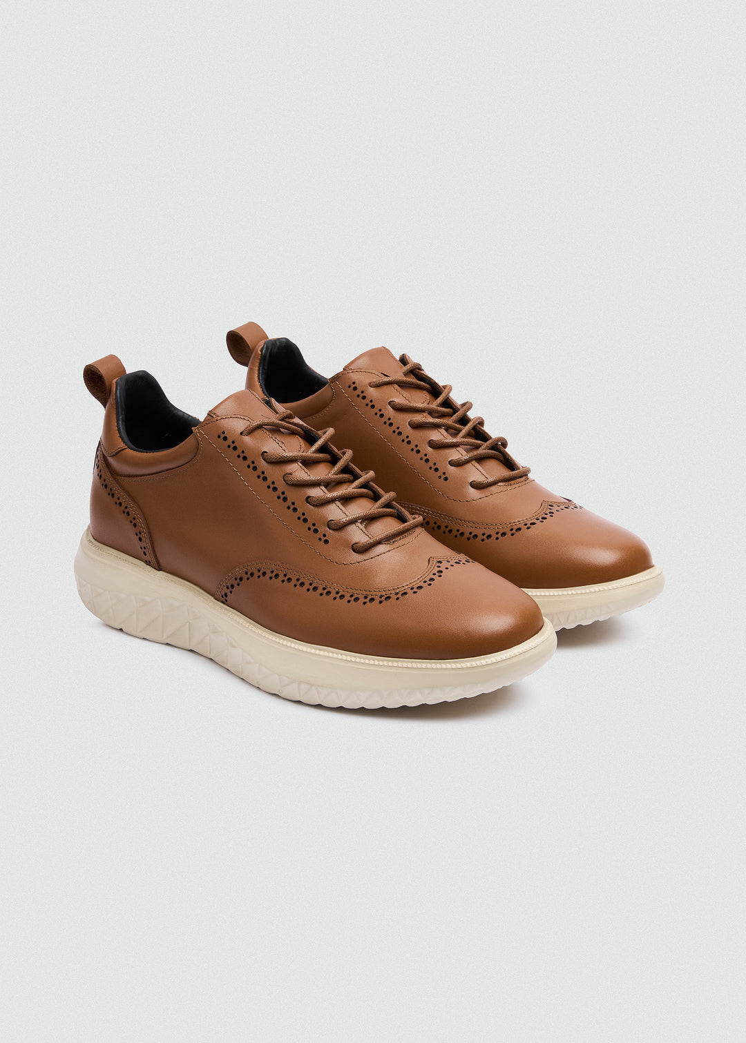 Wingtip Brogue Sneaker - Camel - pair