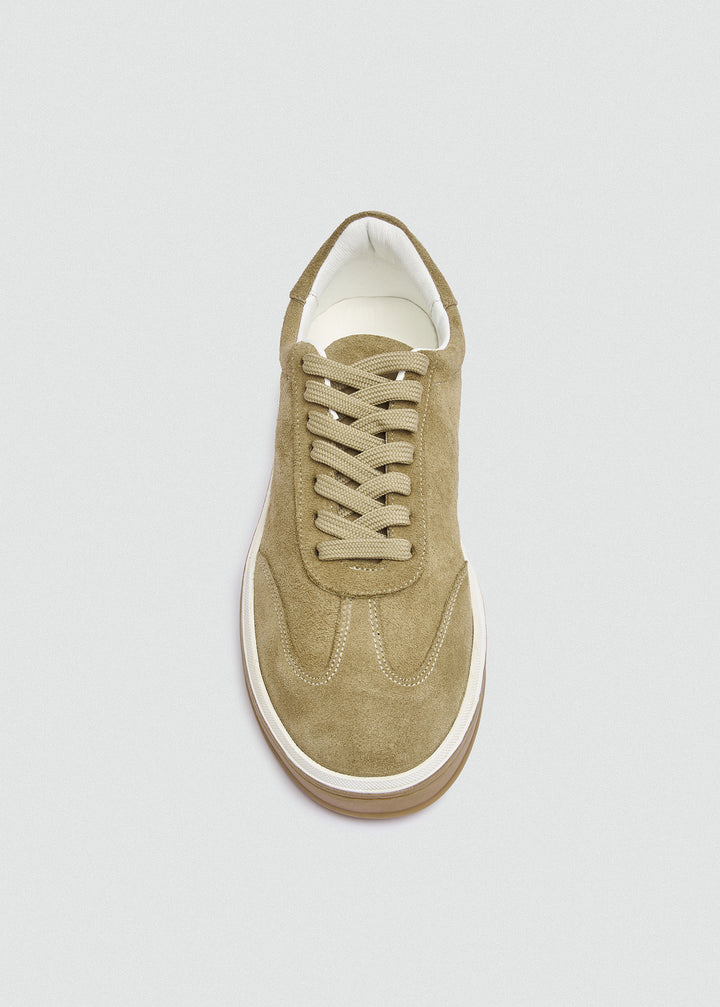 Retro Suede Sneaker - Suede Café - top view