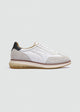Quilted Retro Sneaker - White