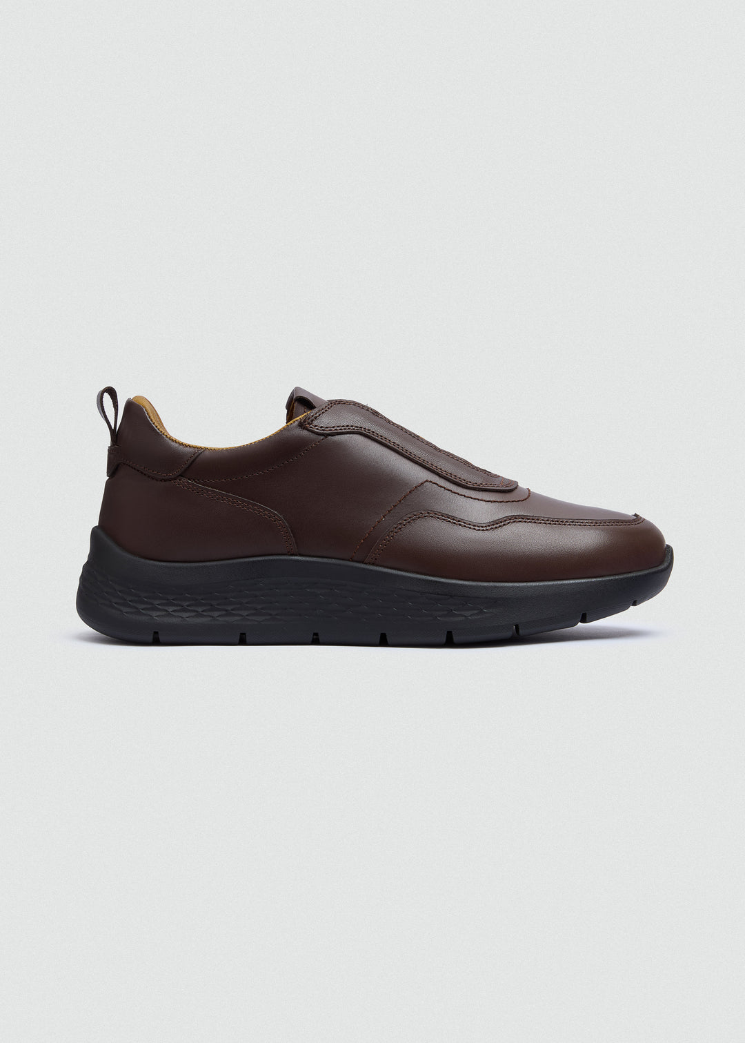Comfort Slip-On Sneaker - Brown - side profile