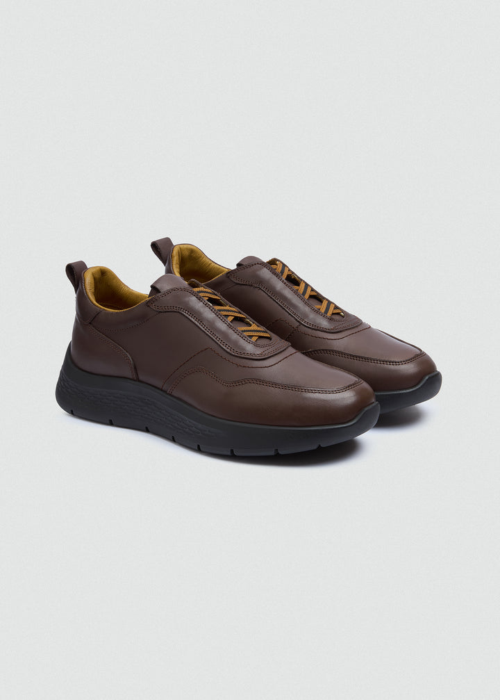 Comfort Slip-On Sneaker - Brown - pair