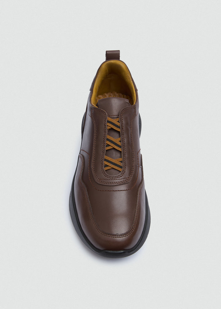 Comfort Slip-On Sneaker - Brown - top view