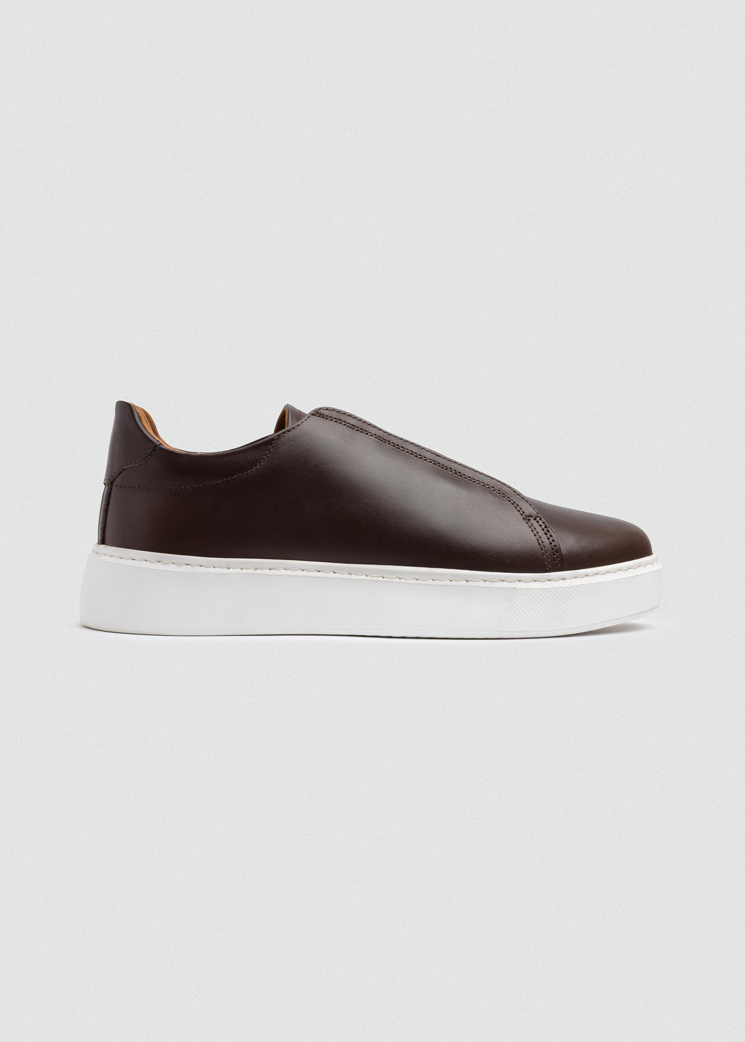 Lightweight Slip-On Sneaker in Brown - side view