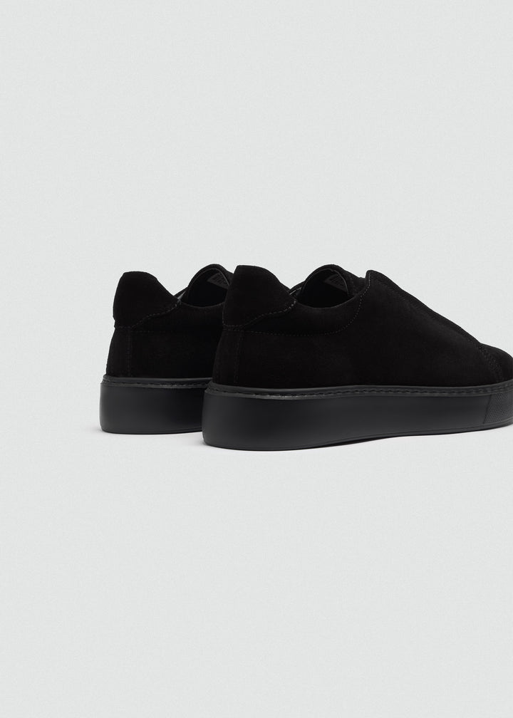 Lightweight Slip-On Sneaker - Suede Black - back
