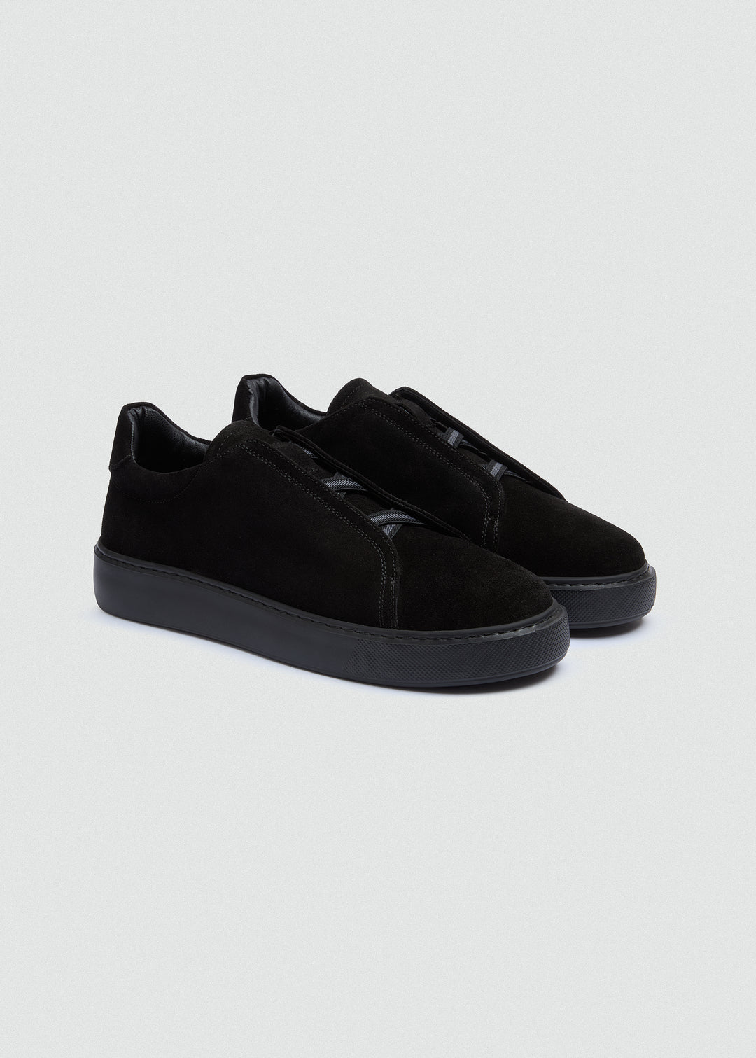 Lightweight Slip-On Sneaker - Suede Black - pair
