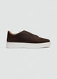 Lightweight Slip-On Sneaker - Suede Textured Brown