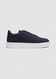 Lightweight Slip-On Sneaker - Suede Textured Navy Blue