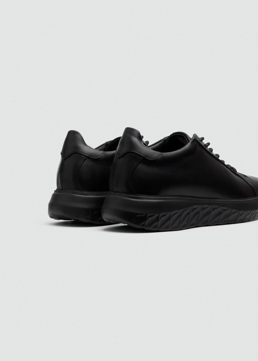 Runner Sneaker - Black - back view