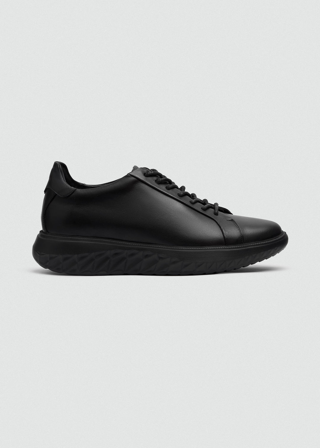 Runner Sneaker - Black - side profile