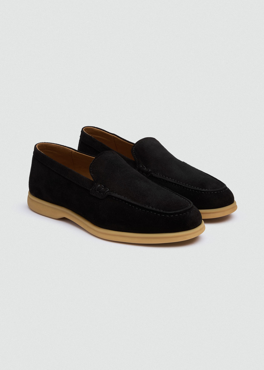 Soft Loafers - Suede Black - pair
