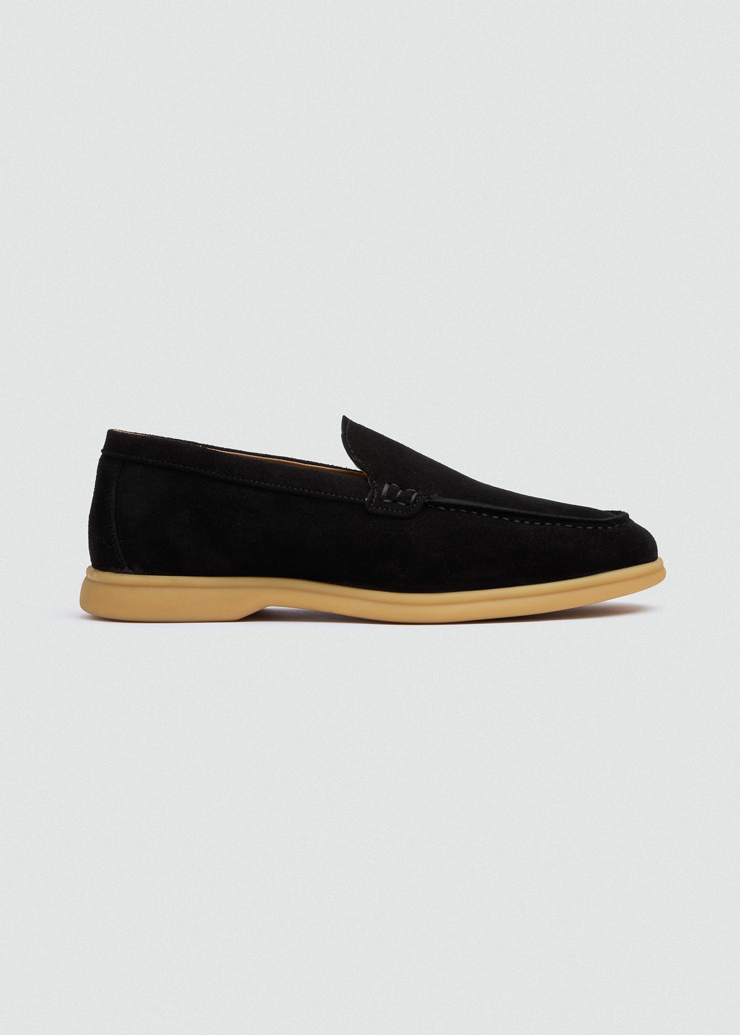 Soft Loafers - Suede Black - side profile