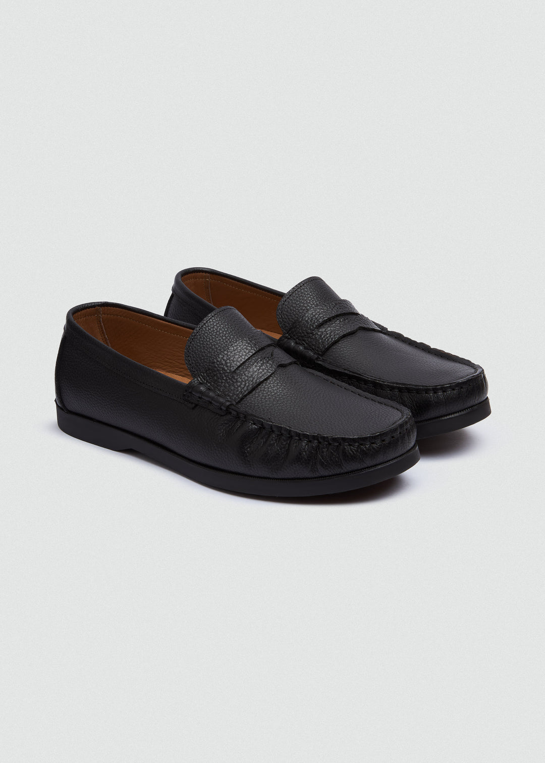 Slip-On Classic Boat Shoes - Textured Black - pair