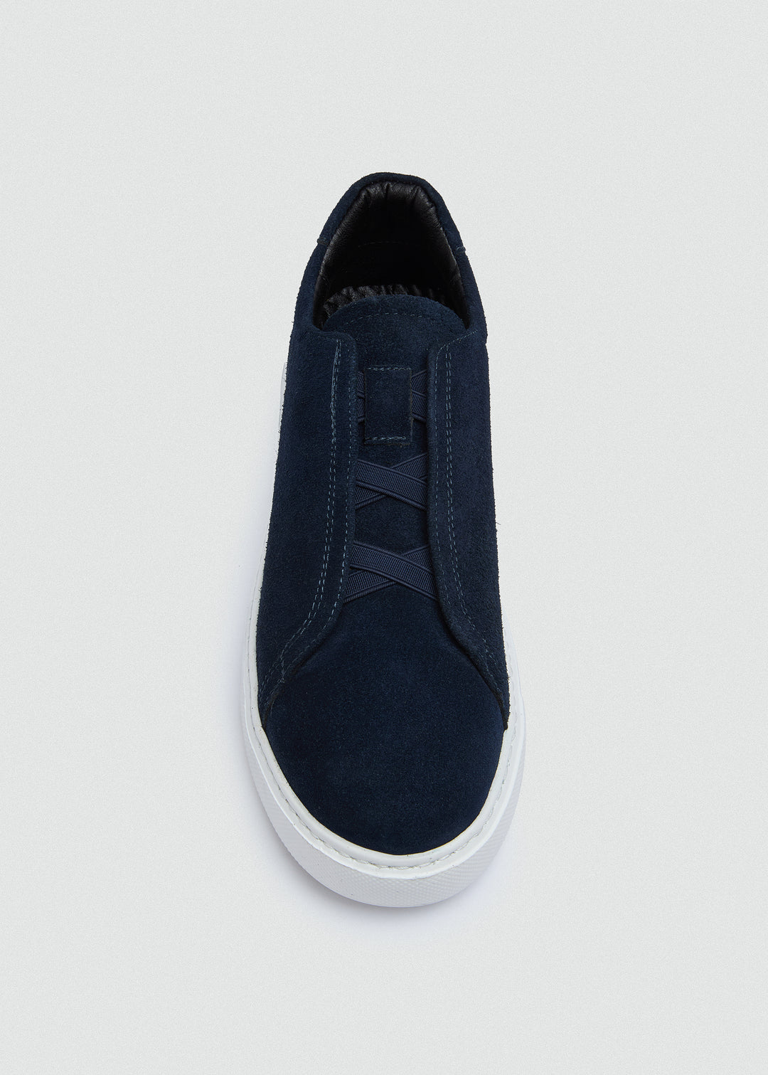 Lightweight Slip-On Sneaker - Suede Navy Blue - top view