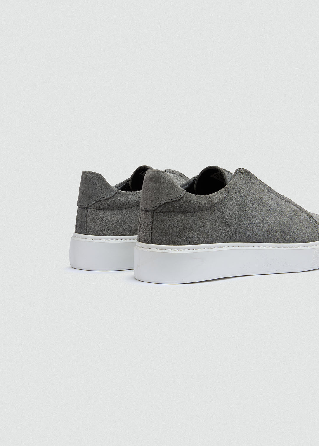 Lightweight Slip-On Sneaker - Suede Grey - back view