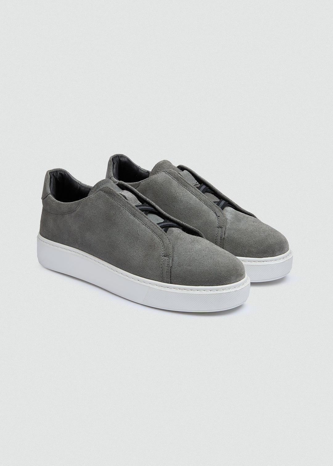 Lightweight Slip-On Sneaker - Suede Grey - pair