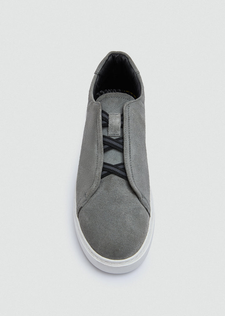 Lightweight Slip-On Sneaker - Suede Grey - top view