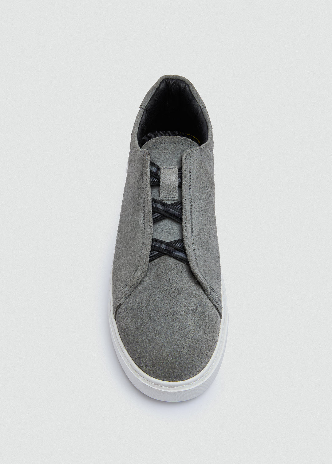 Lightweight Slip-On Sneaker - Suede Grey - top view