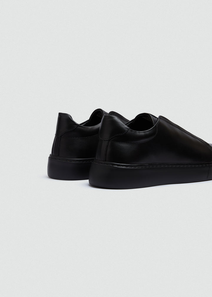 Lightweight Slip-On Sneaker - Black - back view